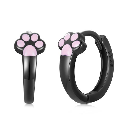 Gnoce Cat Claw Huggie Hoop Earrings_1