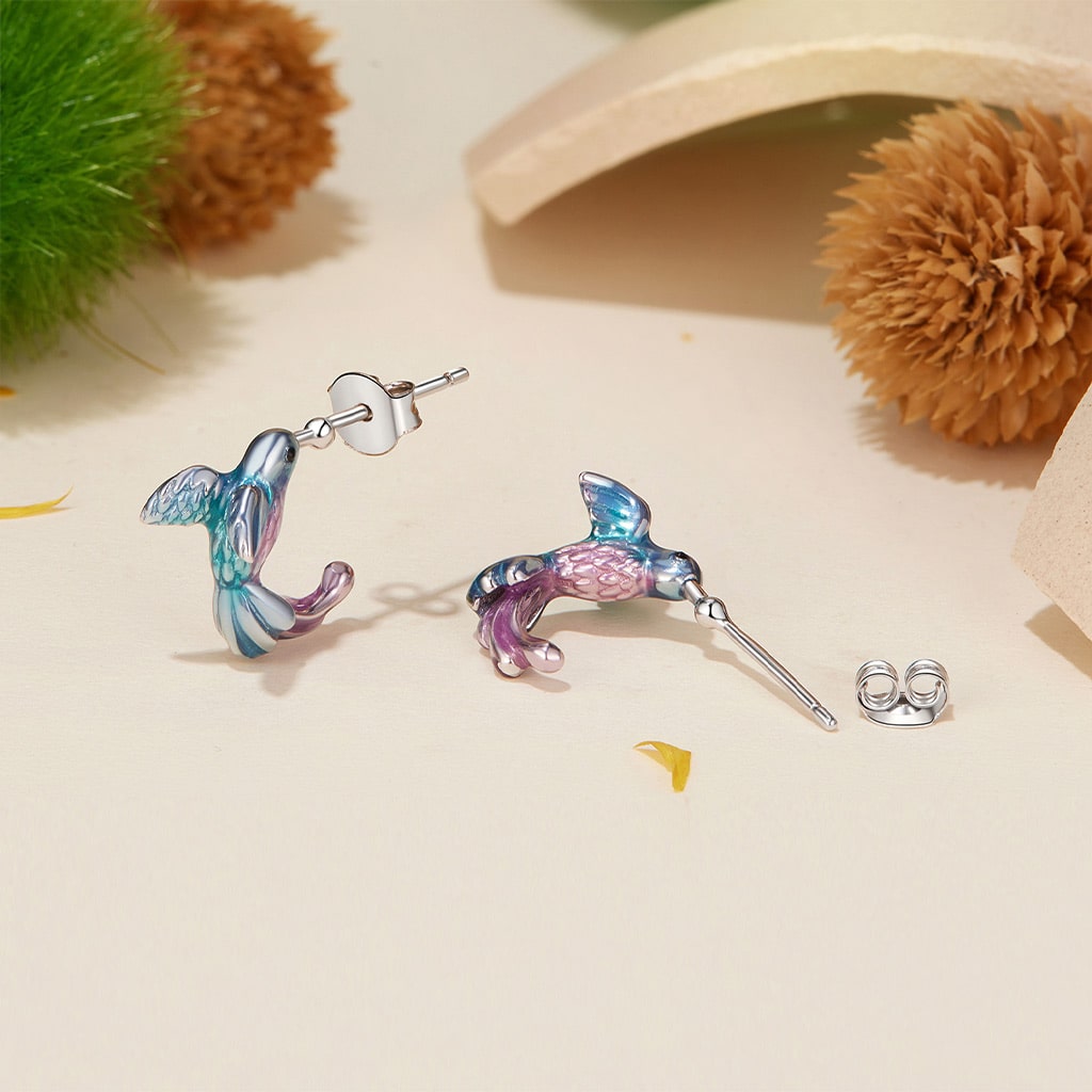 Gnoce Kingfisher Stud Earrings_2
