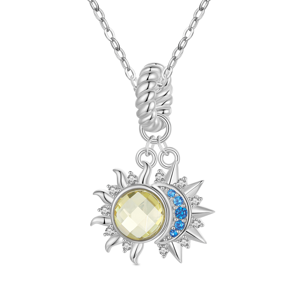 Gnoce Sun and Moon Pendant Dangle Charm_2
