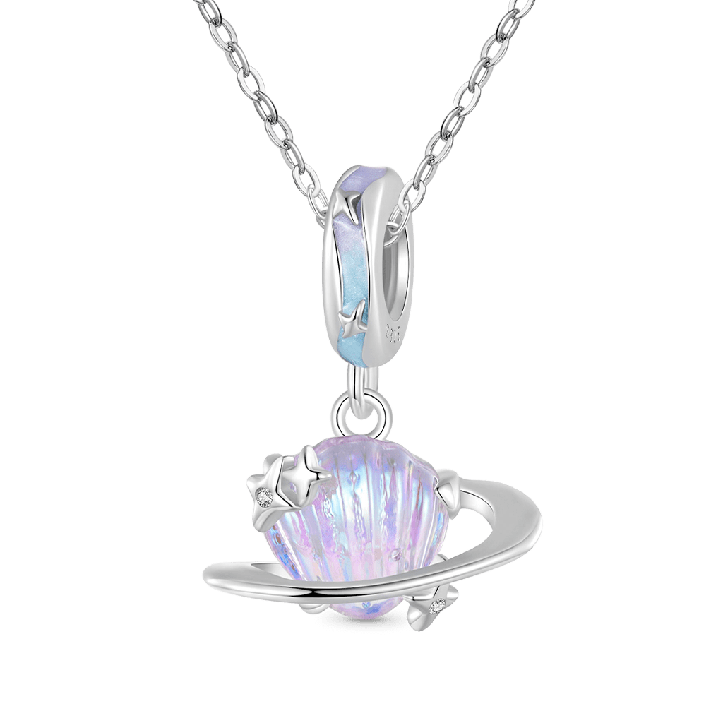 Gnoce Color Shell Planet Pendant Dangle Charm_2