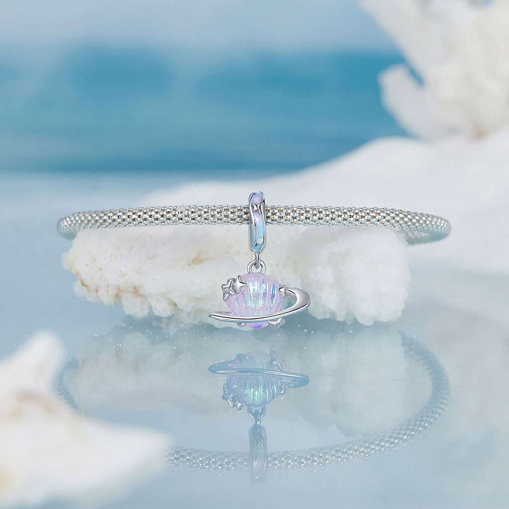 Gnoce Color Shell Planet Pendant Dangle Charm_3