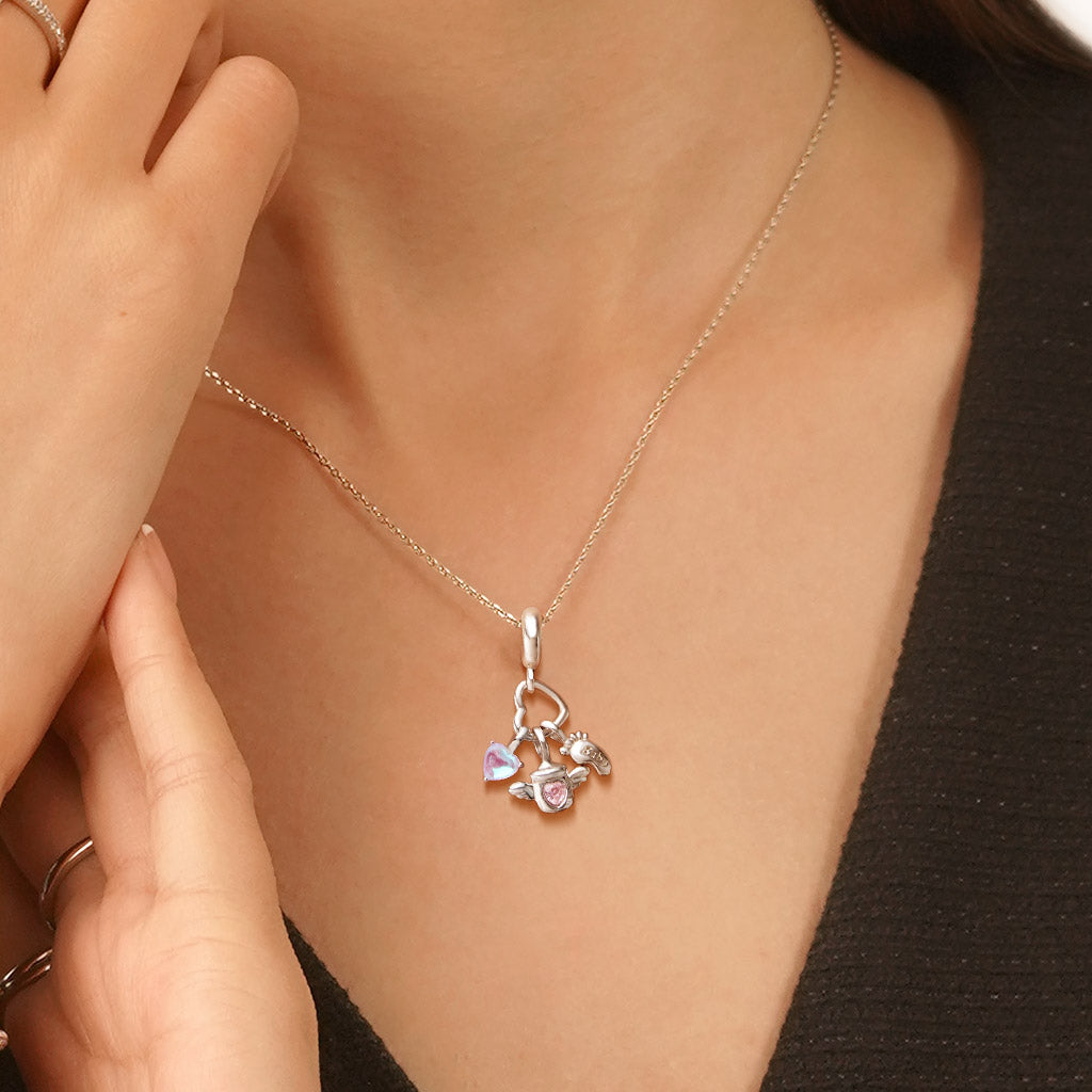 Gnoce Baby Bottle Triple Pendant Dangle Charm_5