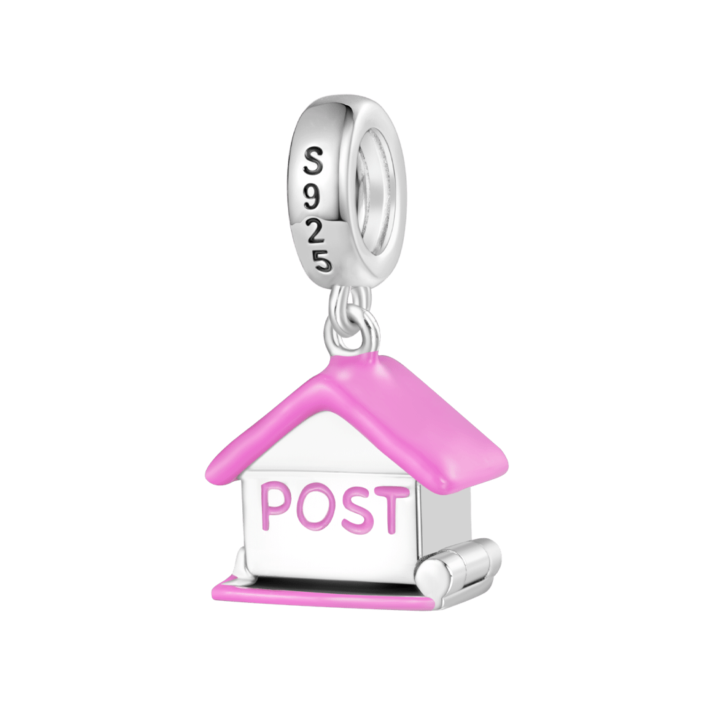 Gnoce Openable Mailbox Love Letter Pendant Dangle Charm_3