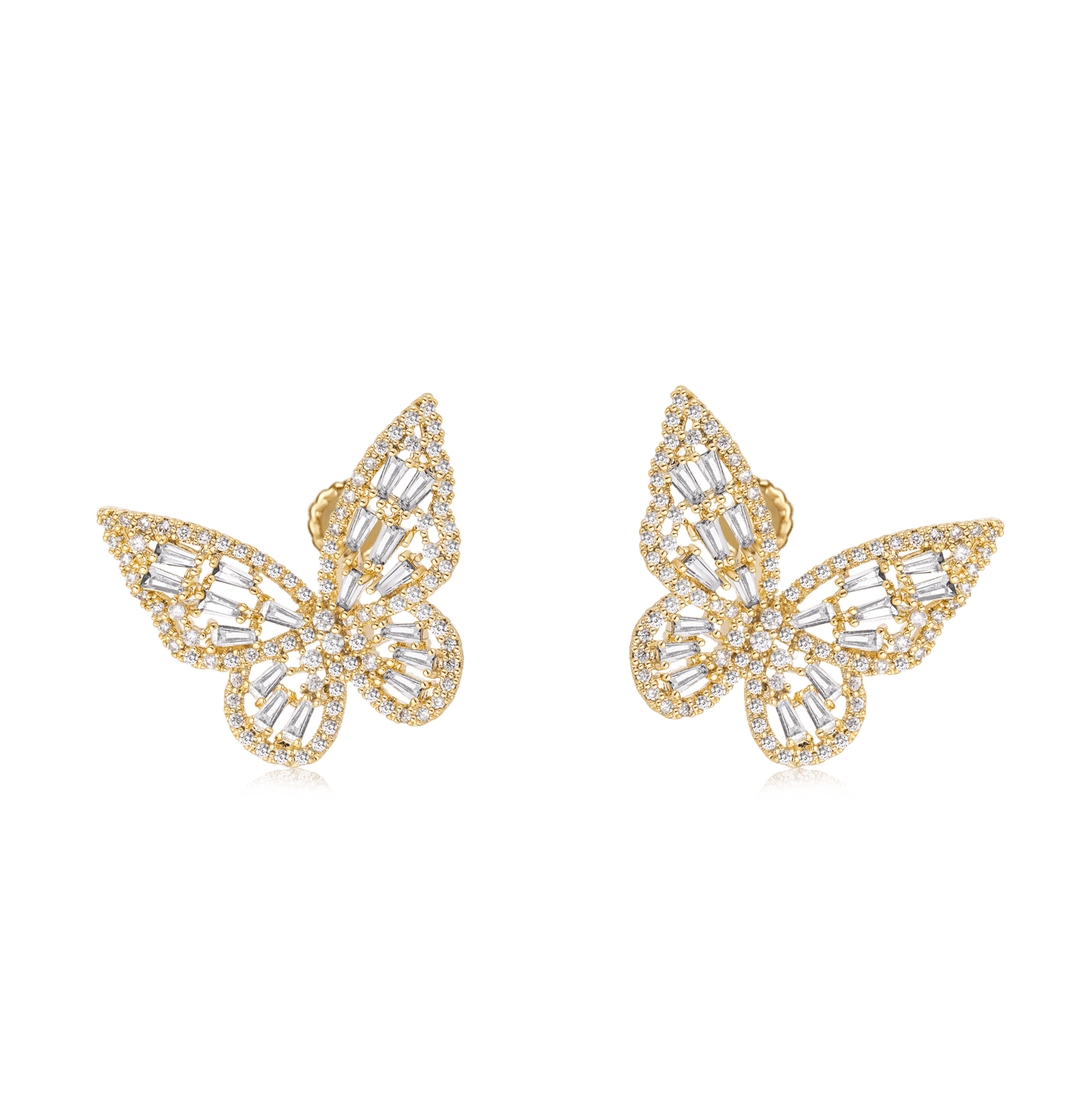 Gnoce Shiny Butterfly Ear Clips_1