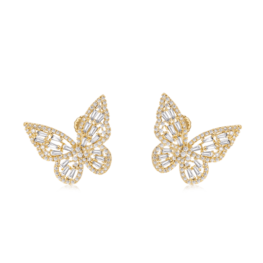 Gnoce Shiny Butterfly Ear Clips_1