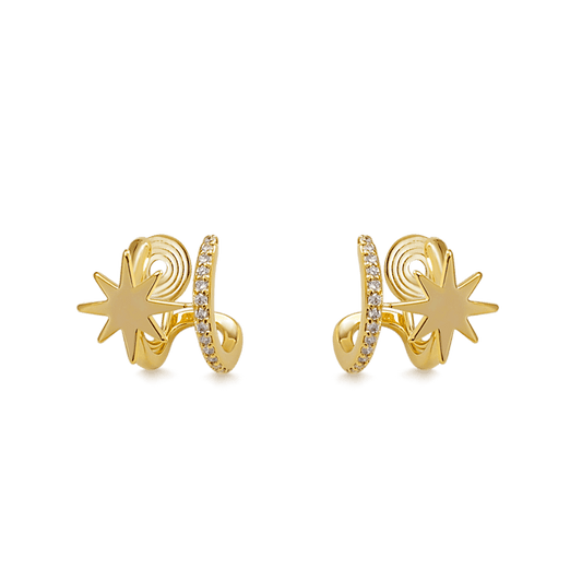 Gnoce Mini Star Simple Ear Clips_1