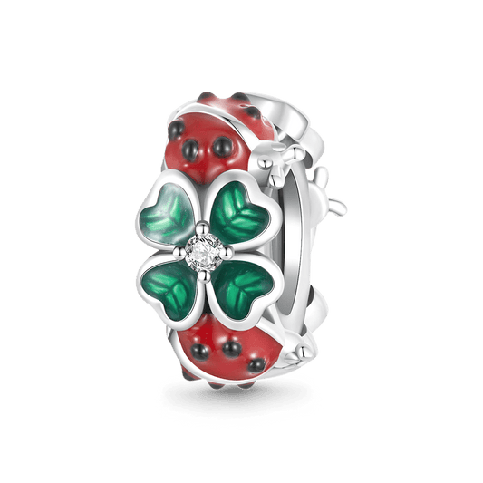 Gnoce Four Leaf Clover Ladybug Stopper Charm_1