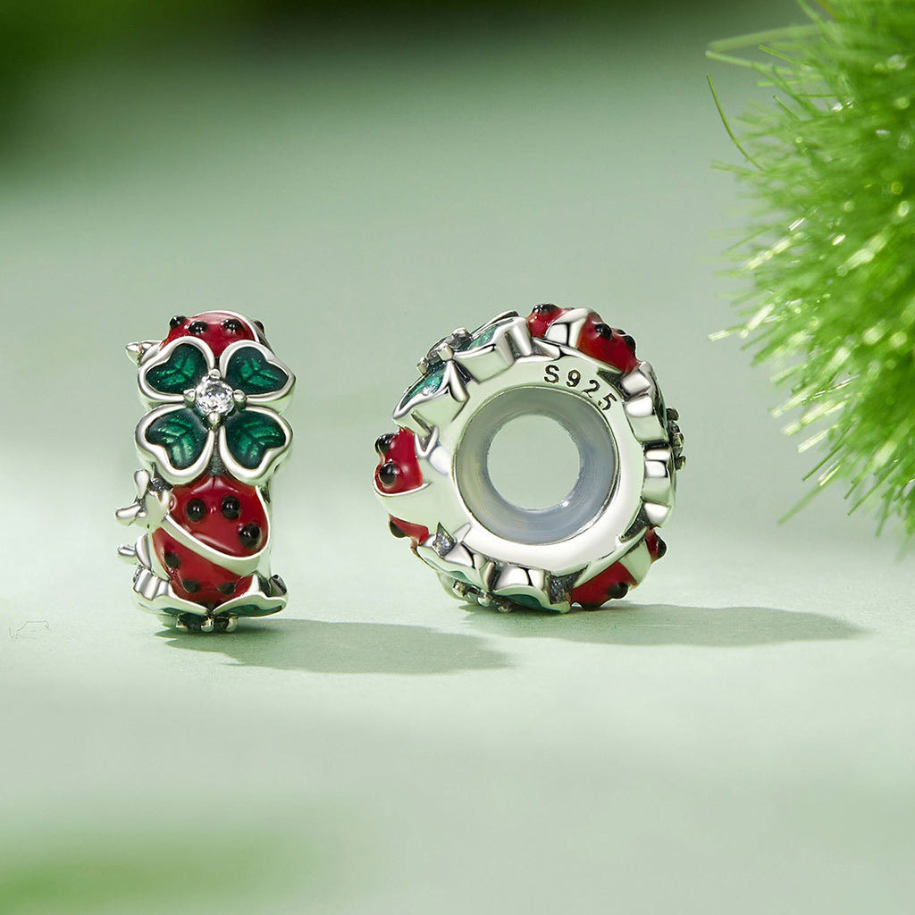 Gnoce Four Leaf Clover Ladybug Stopper Charm_2
