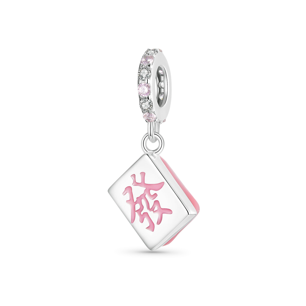 Gnoce Pink Fortune Pendant Dangle Charm_1