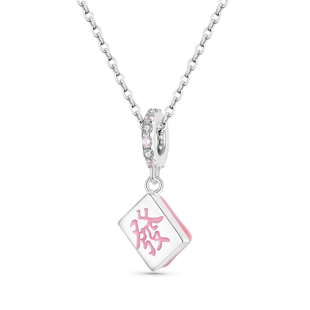 Gnoce Pink Fortune Pendant Dangle Charm_2