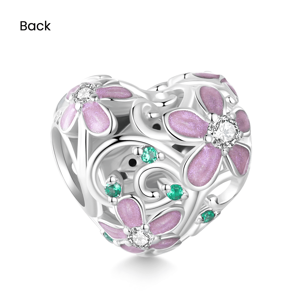 Gnoce Heart Flower Vine Charm_2