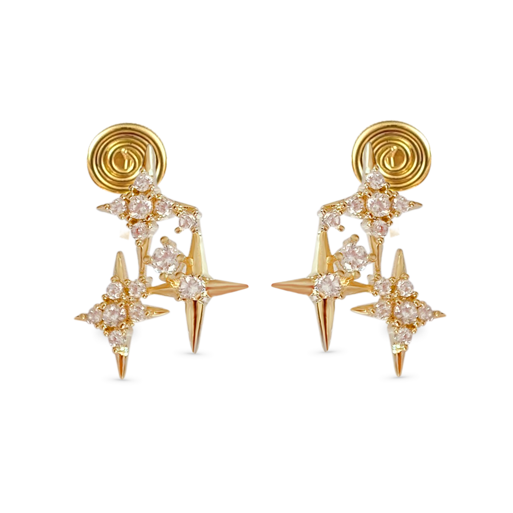 Gnoce Diamond Star Ear Clips_1