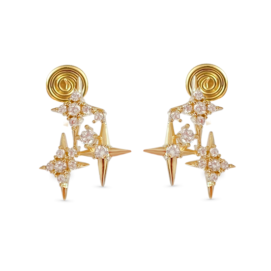 Gnoce Diamond Star Ear Clips_1