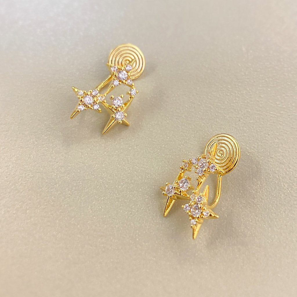 Gnoce Diamond Star Ear Clips_2