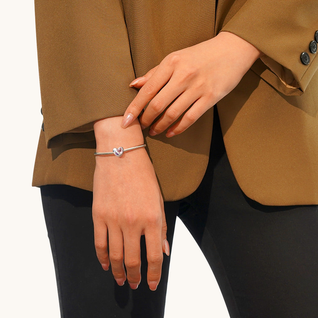 Gnoce Love Pink Butterfly Charm_3