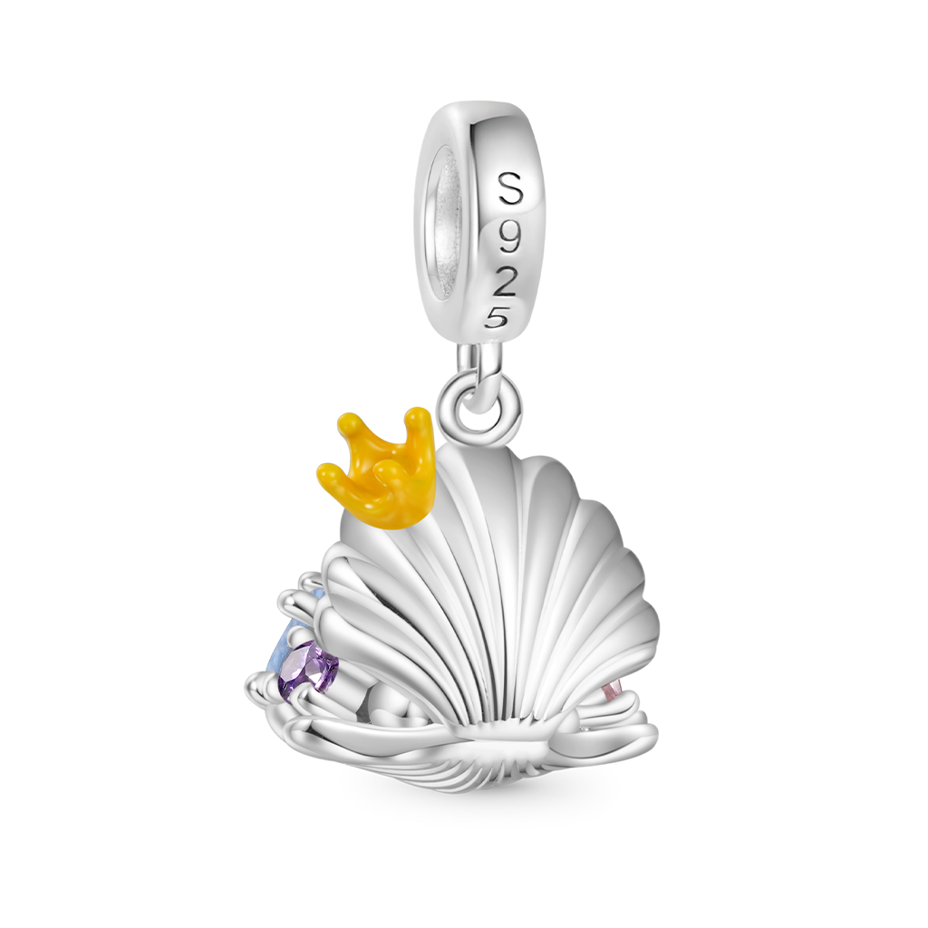Gnoce Undersea Treasure Pearl Shell Pendant Dangle Charm_2