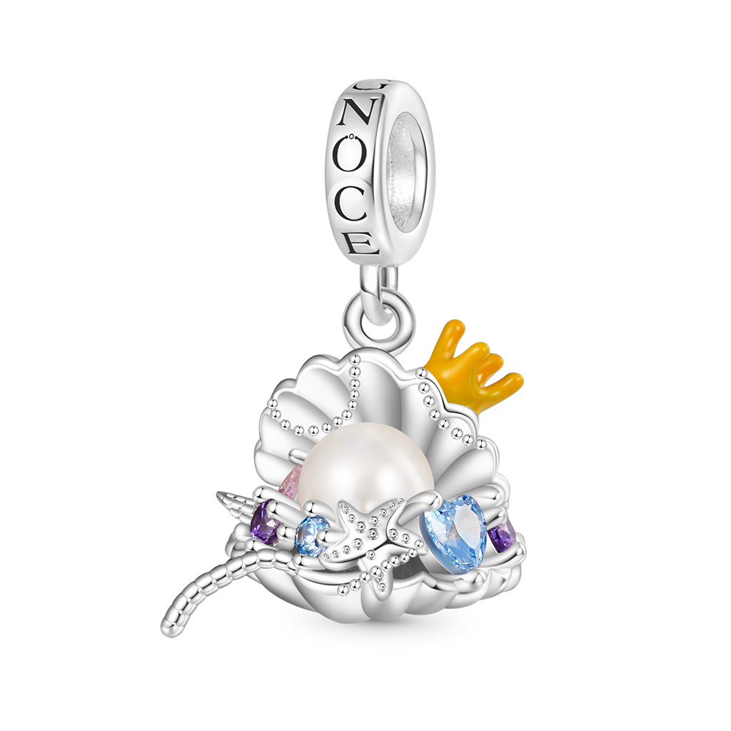 Gnoce Undersea Treasure Pearl Shell Pendant Dangle Charm_1