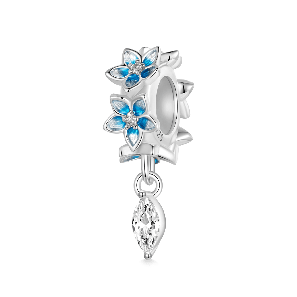 Gnoce Blue Dripping Flower Stopper Charm_1