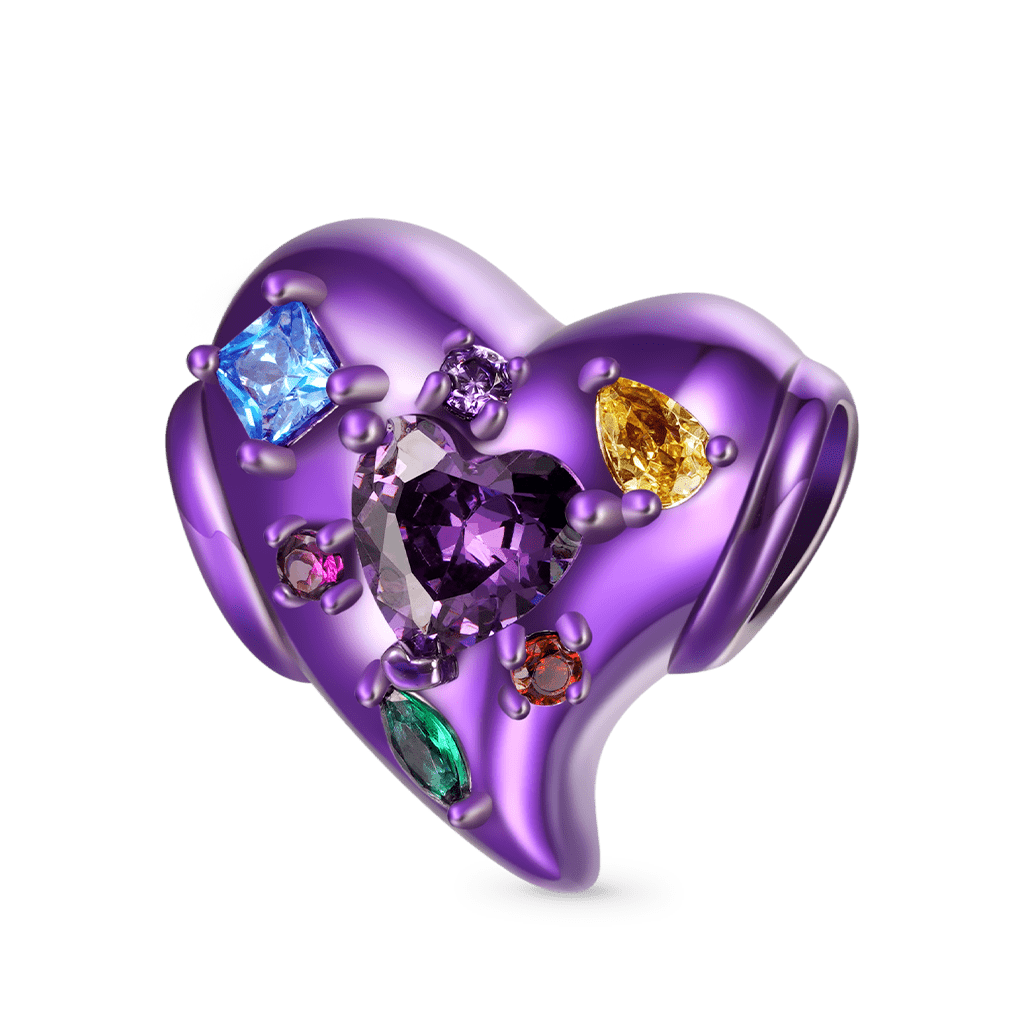 Gnoce Purple Heart Zircon Candy Charm_1