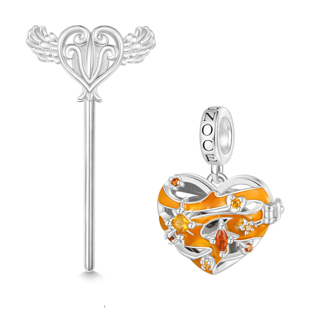 Gnoce Heart Solar System Wireless LED Glow Venus Pendant Dangle Charm_2