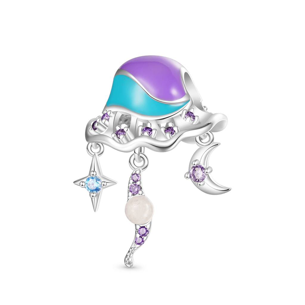 Gnoce Summer Ocean Blue Glow-in-the-Dark Jellyfish Charm_2