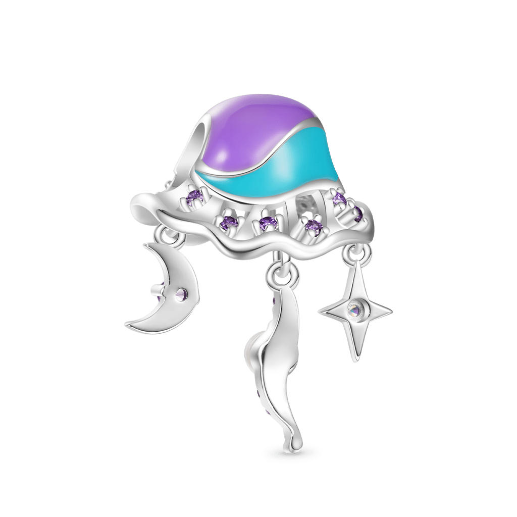 Gnoce Summer Ocean Blue Glow-in-the-Dark Jellyfish Charm_3