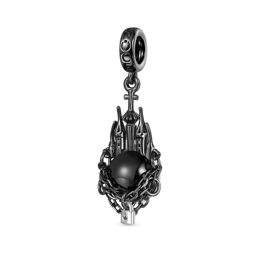 Gnoce Natural Black Pearl Dark Castle Pendant Dangle Charm_1