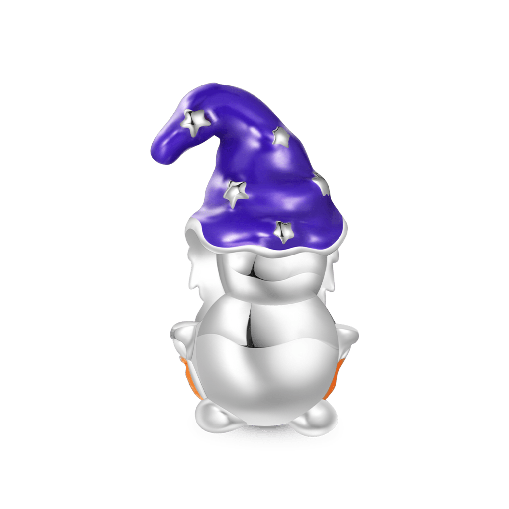 Gnoce Halloween Gnome Holding Pumpkin Charm_2
