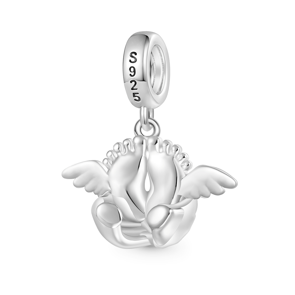 Gnoce Angel Baby Memorial Birthstone Pendant Dangle Charm_2