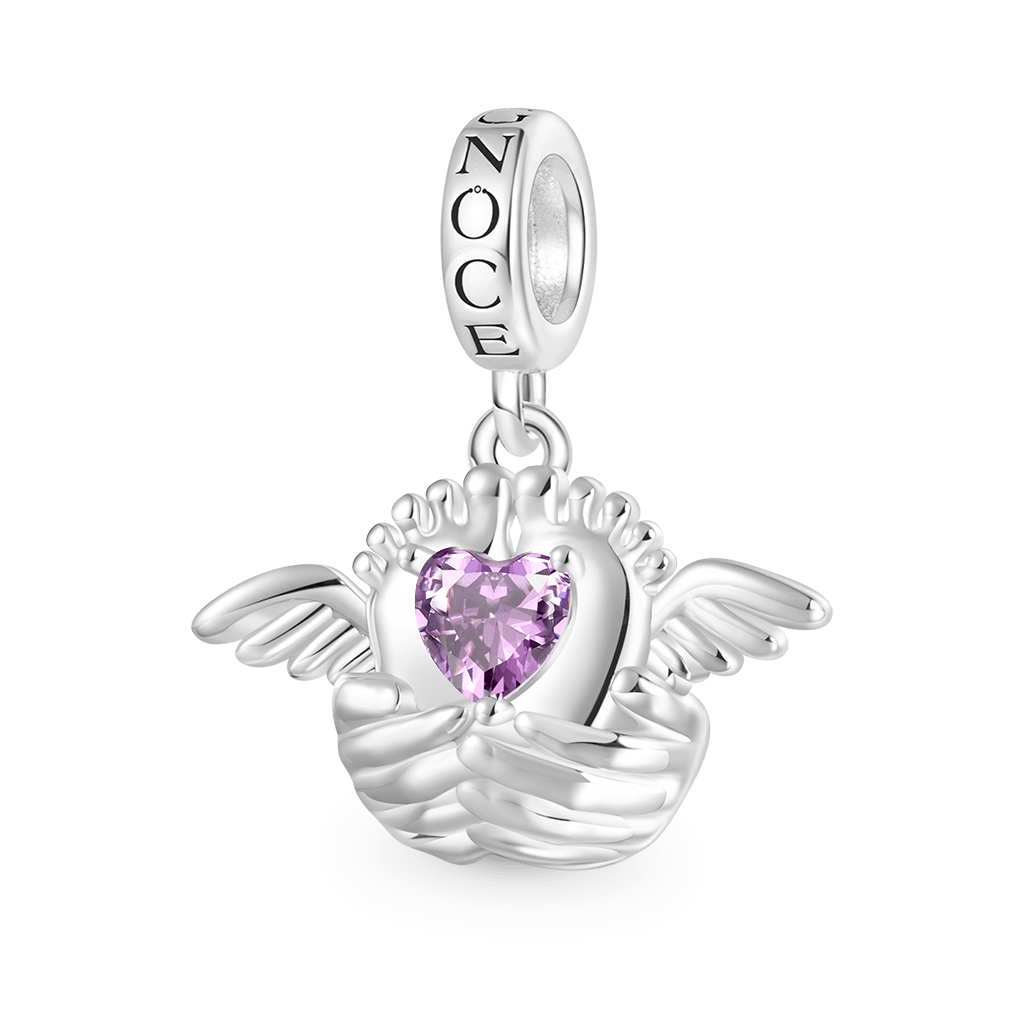 Gnoce Angel Baby Memorial Birthstone Pendant Dangle Charm_1