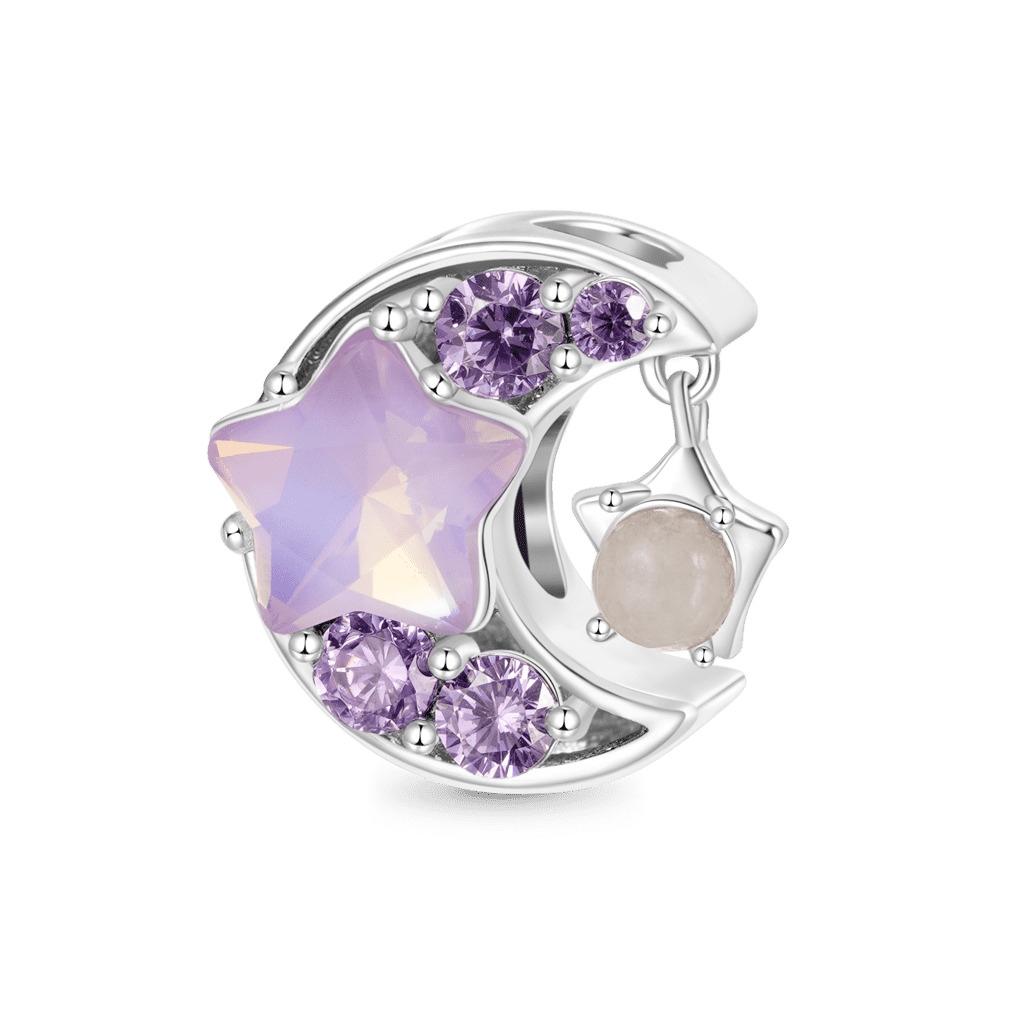Gnoce Purple Star Moon Glow-in-the-Dark Charm_2