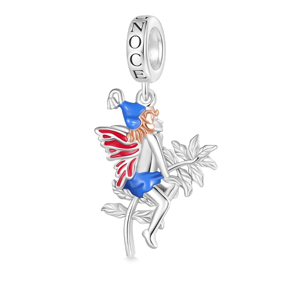 Gnoce Red Wings Fairy Puck Pendant Dangle Charm_1