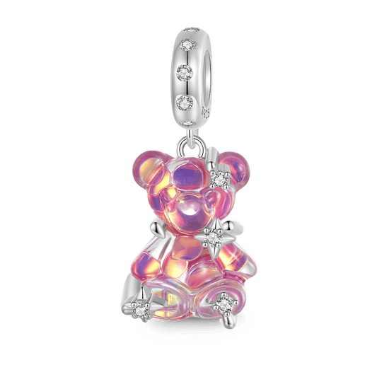 Gnoce Pink Dream Bear Pendant Dangle Charm_1