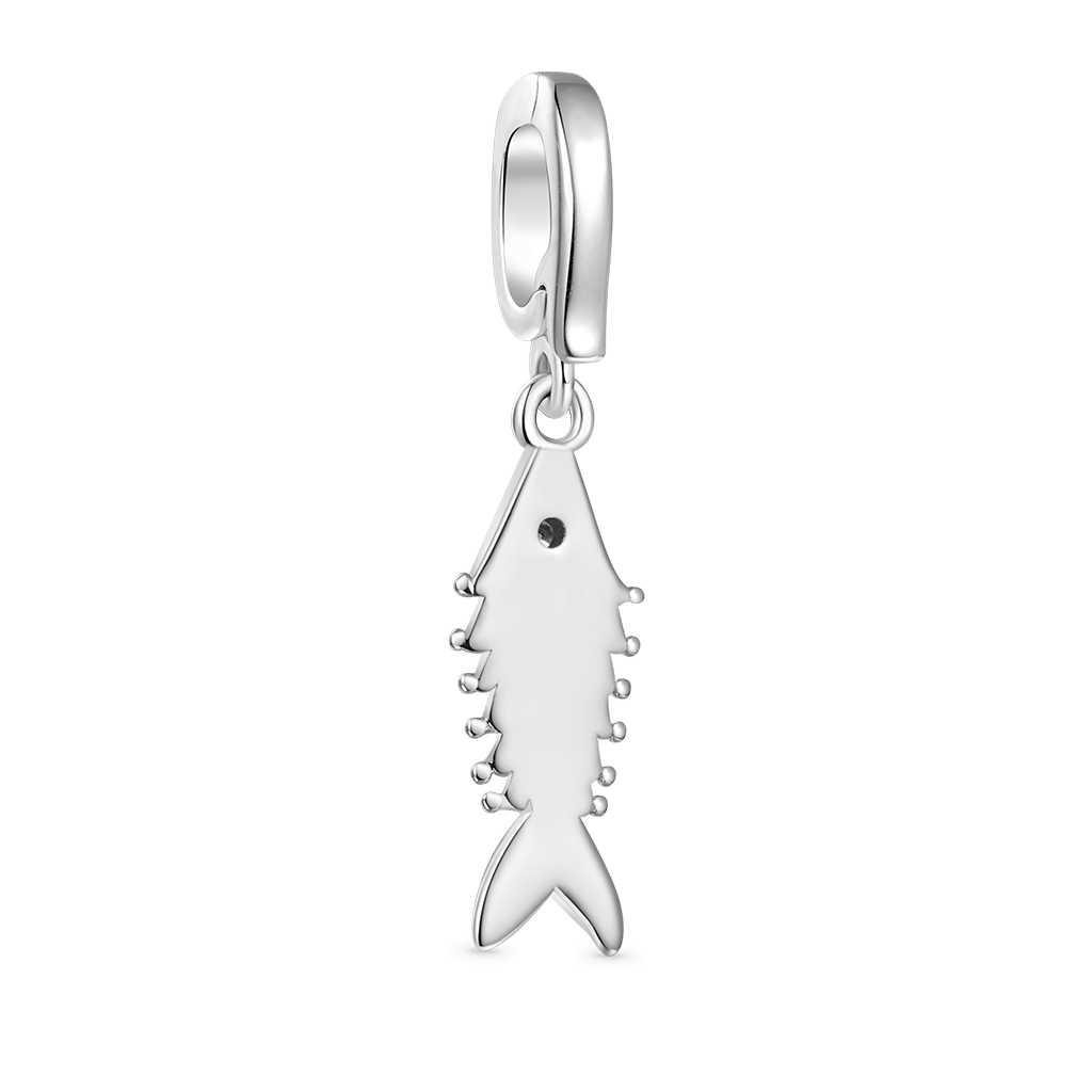 Gnoce Silver Fish Clasp Clusters Charm_2