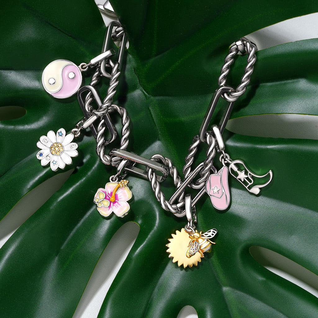 Gnoce Twist-and-loop Link Chain Bracelet_3