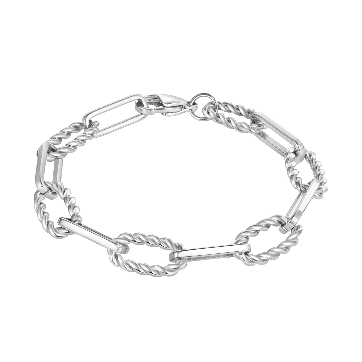 Gnoce Twist-and-loop Link Chain Bracelet_1