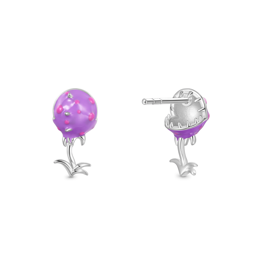 Gnoce Piranha Flower Stud Earrings_3