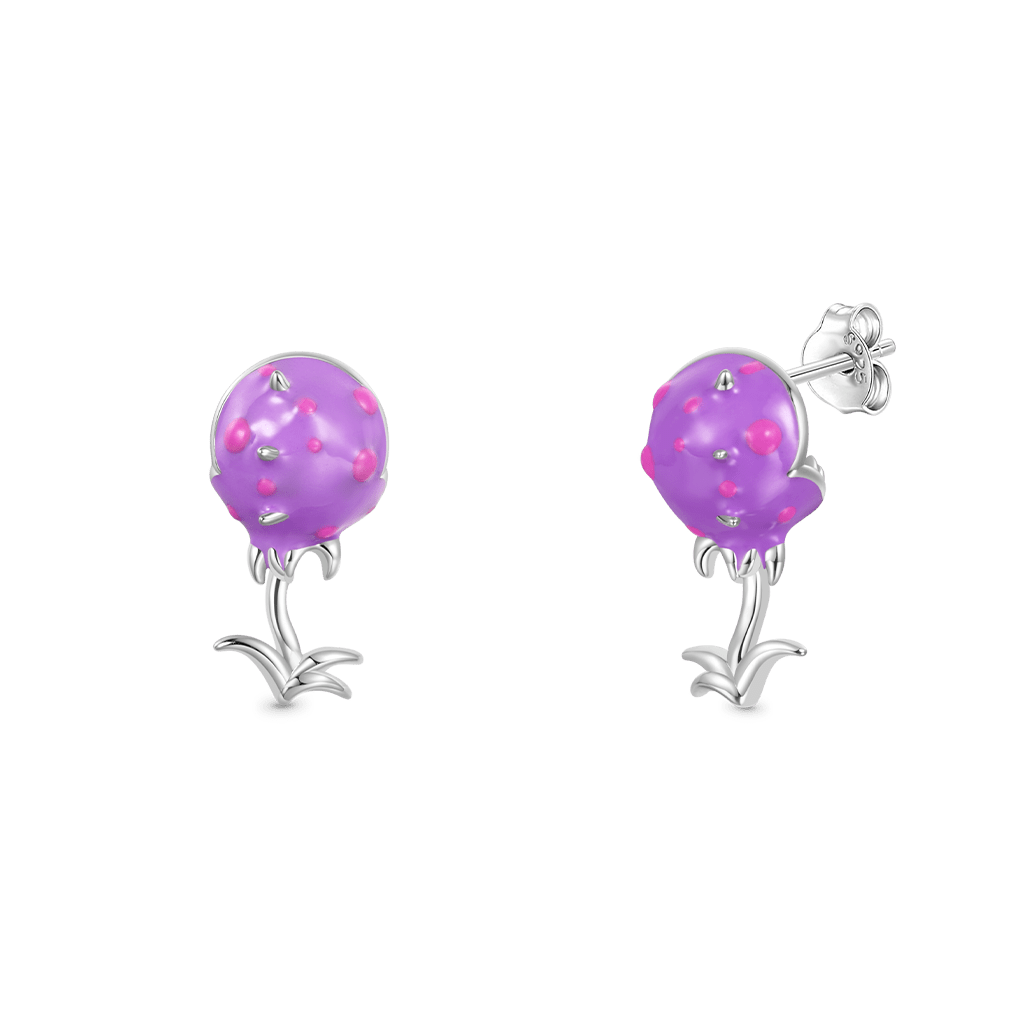 Gnoce Piranha Flower Stud Earrings_2