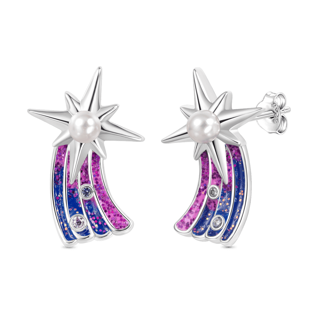 Gnoce Meteor Pearl Stud Earrings_2