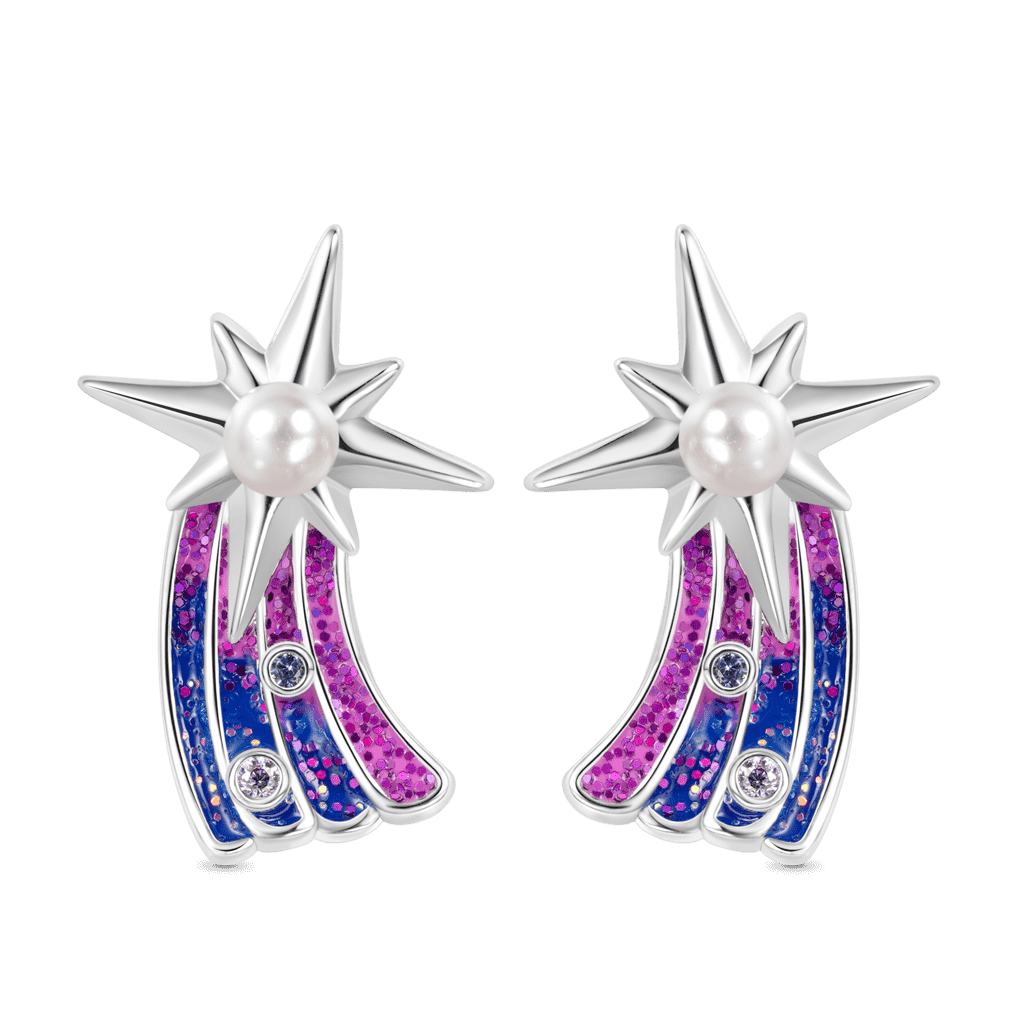 Gnoce Meteor Pearl Stud Earrings_1