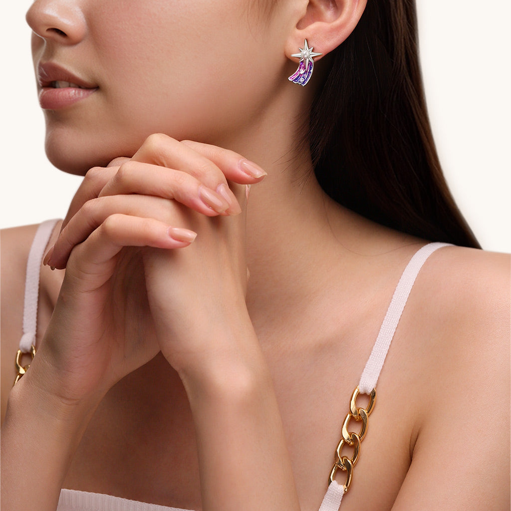 Gnoce Meteor Pearl Stud Earrings_4