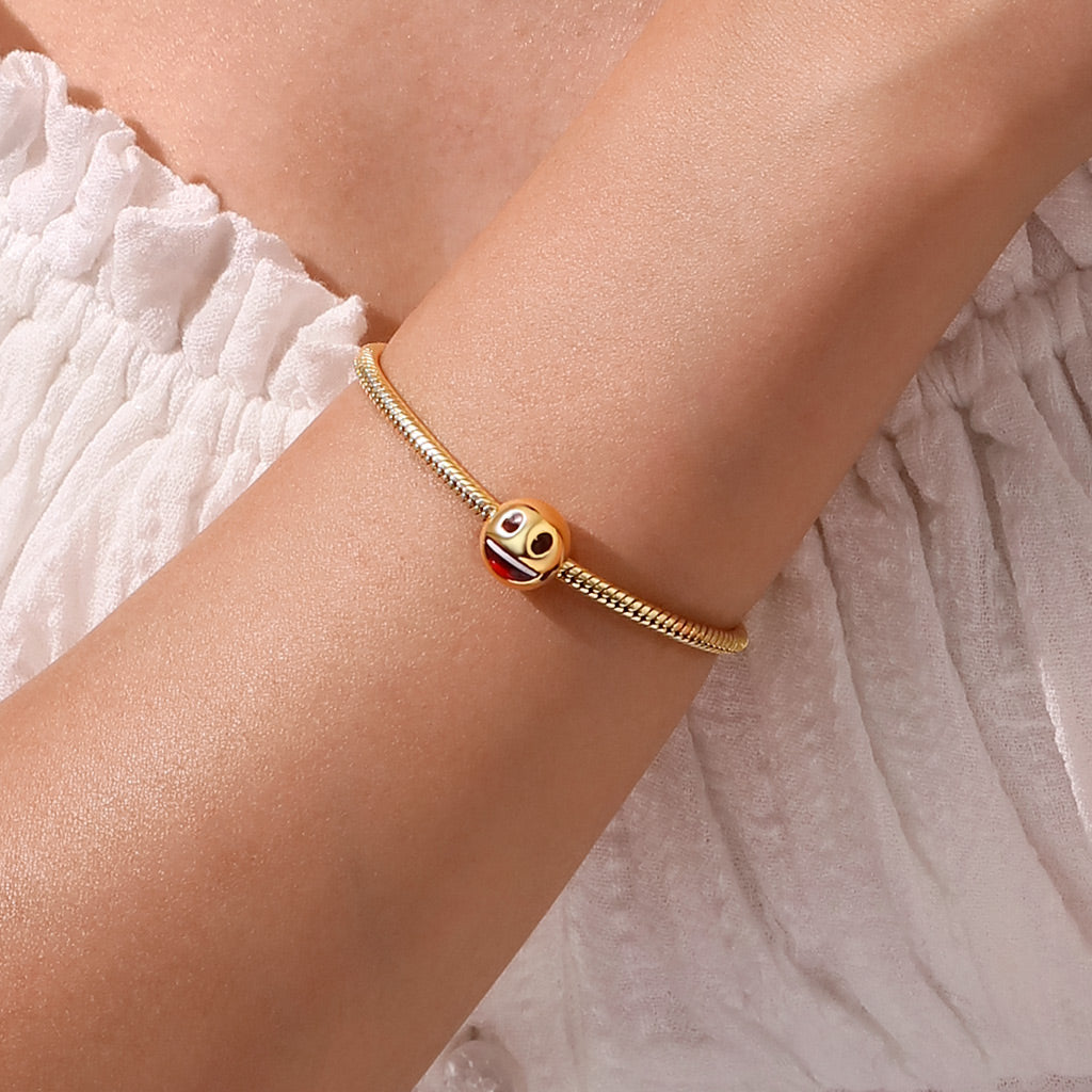 Gnoce emoji Smiling Face with Big Eyes Charm_5