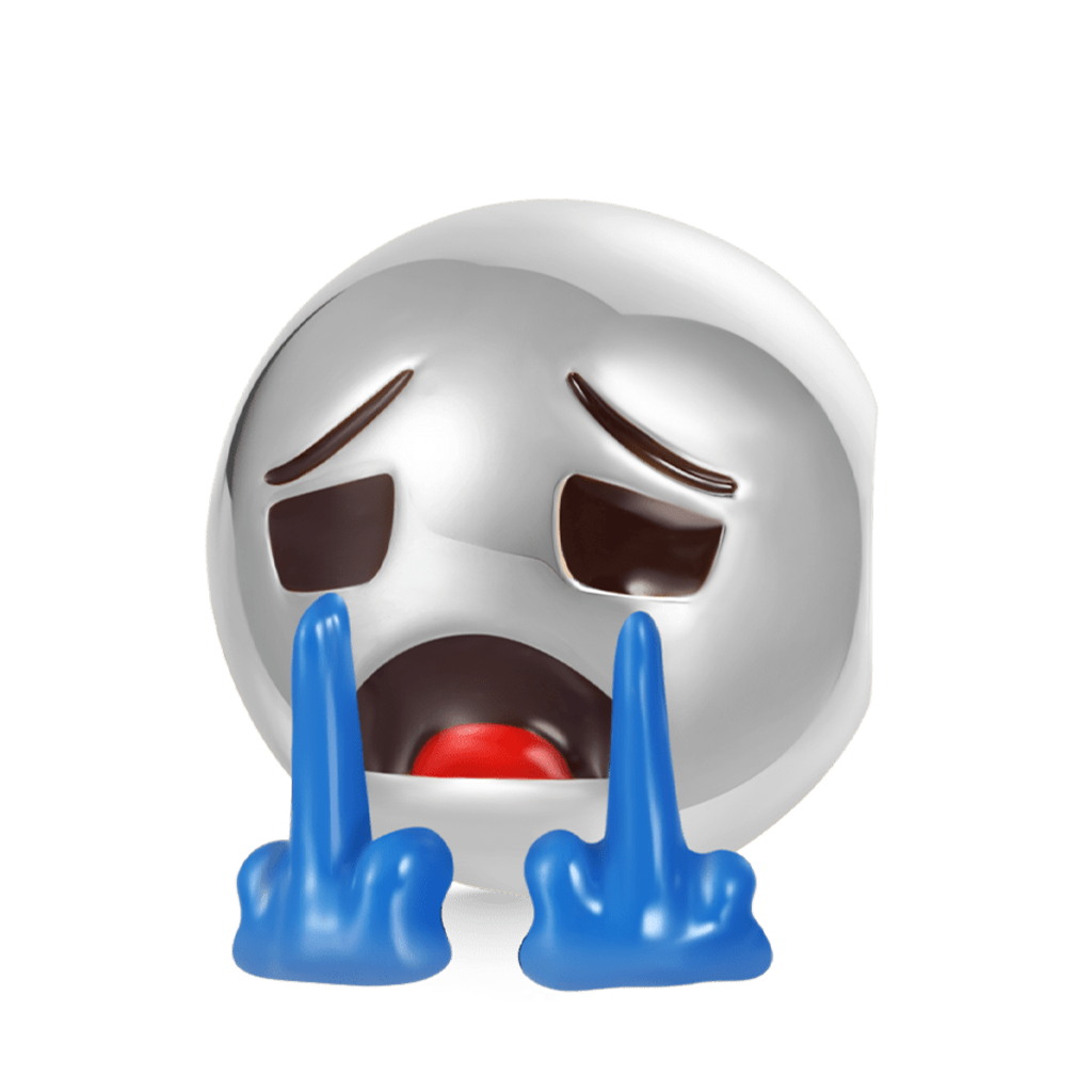 Gnoce emoji Loudly Crying Face Charm_2
