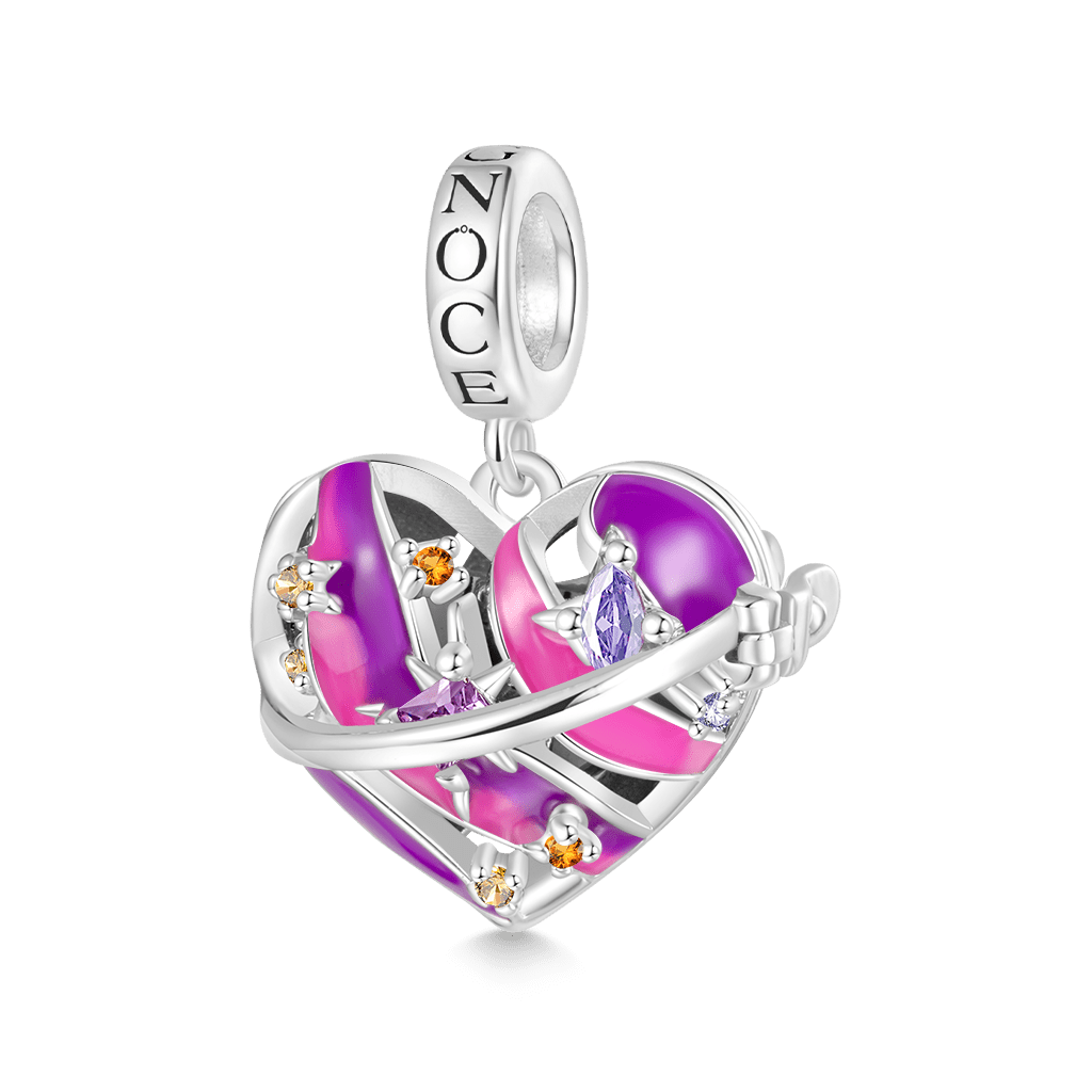 Gnoce Heart Solar System Wireless LED Glow Saturn Pendant Dangle Charm_3