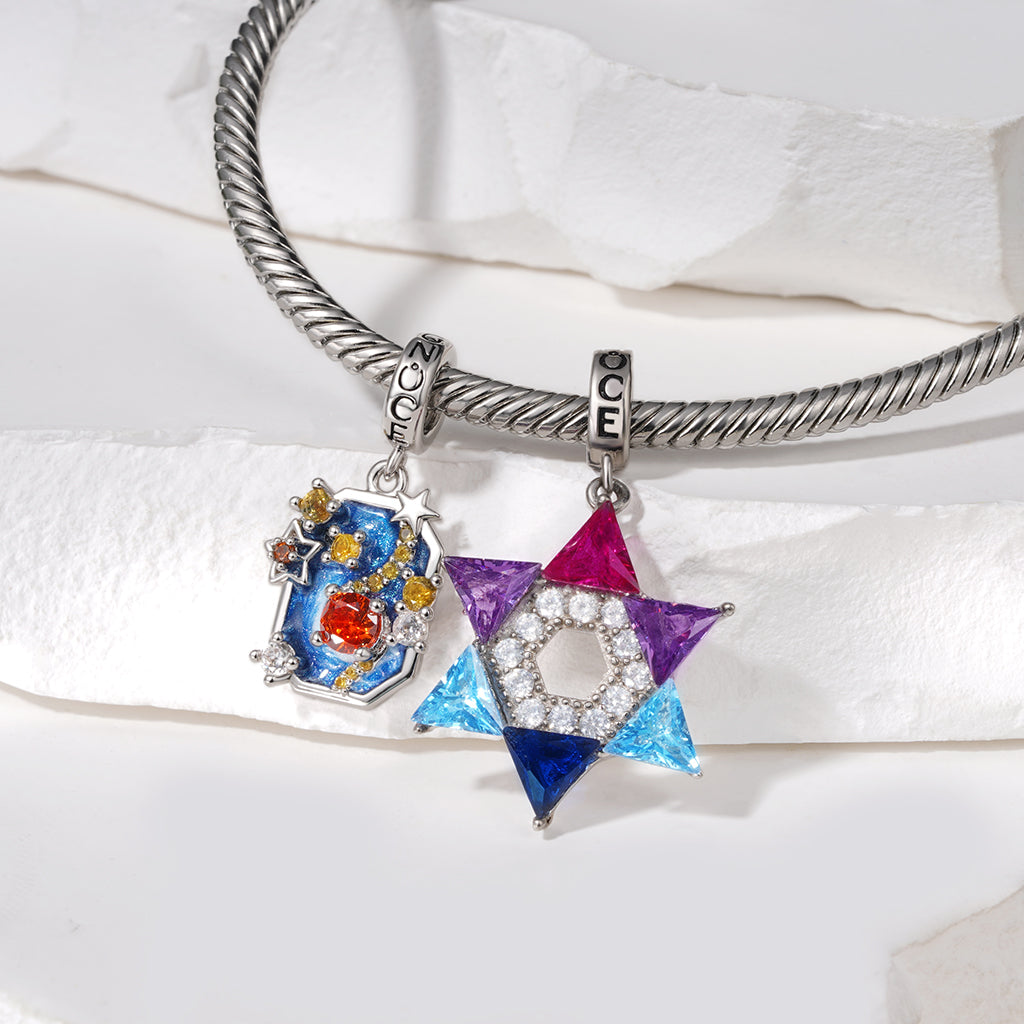 Gnoce Star of David Pendant Dangle Charm_3