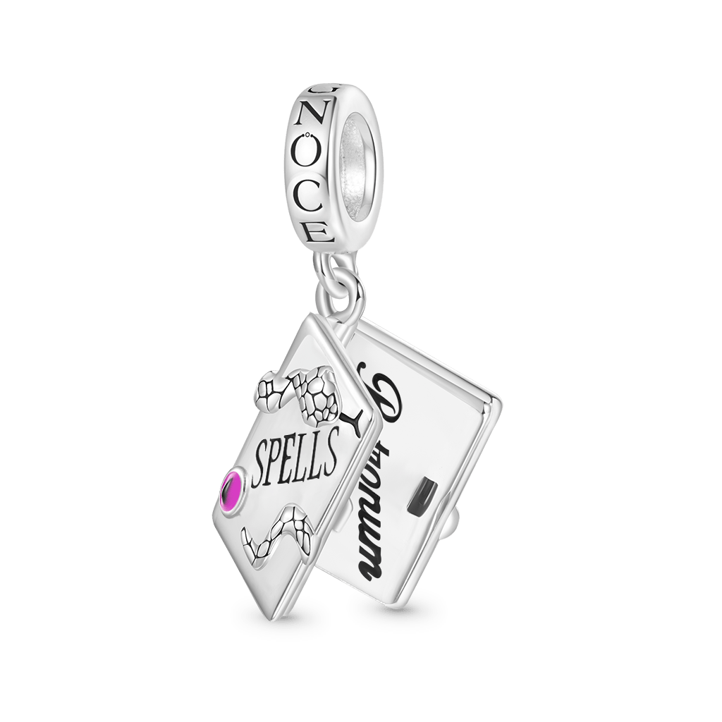 Gnoce 'Expecto Patronum' Spell Book Pendant Dangle Charm_2