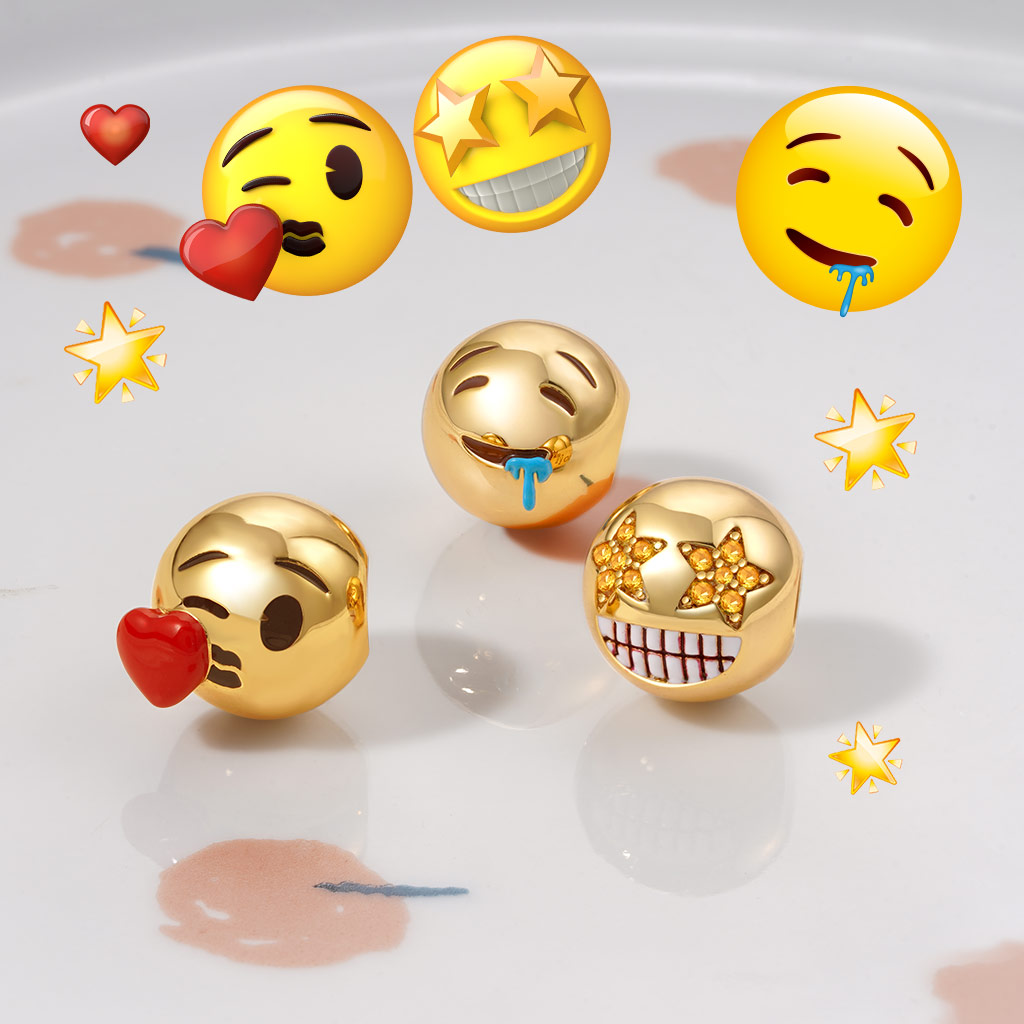 Gnoce emoji Drooling Face Charm_3