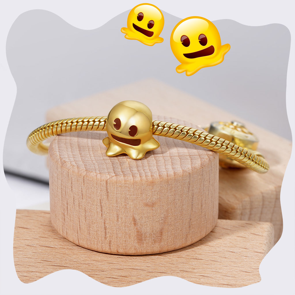 Gnoce emoji Melting Face Charm_3