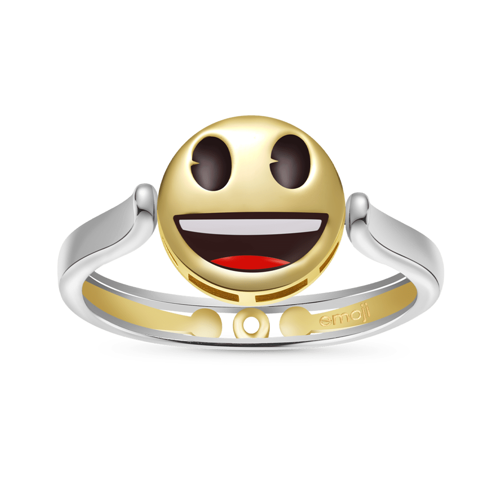 Gnoce emoji Smiling Face Reversible to Sad Face Ring_2