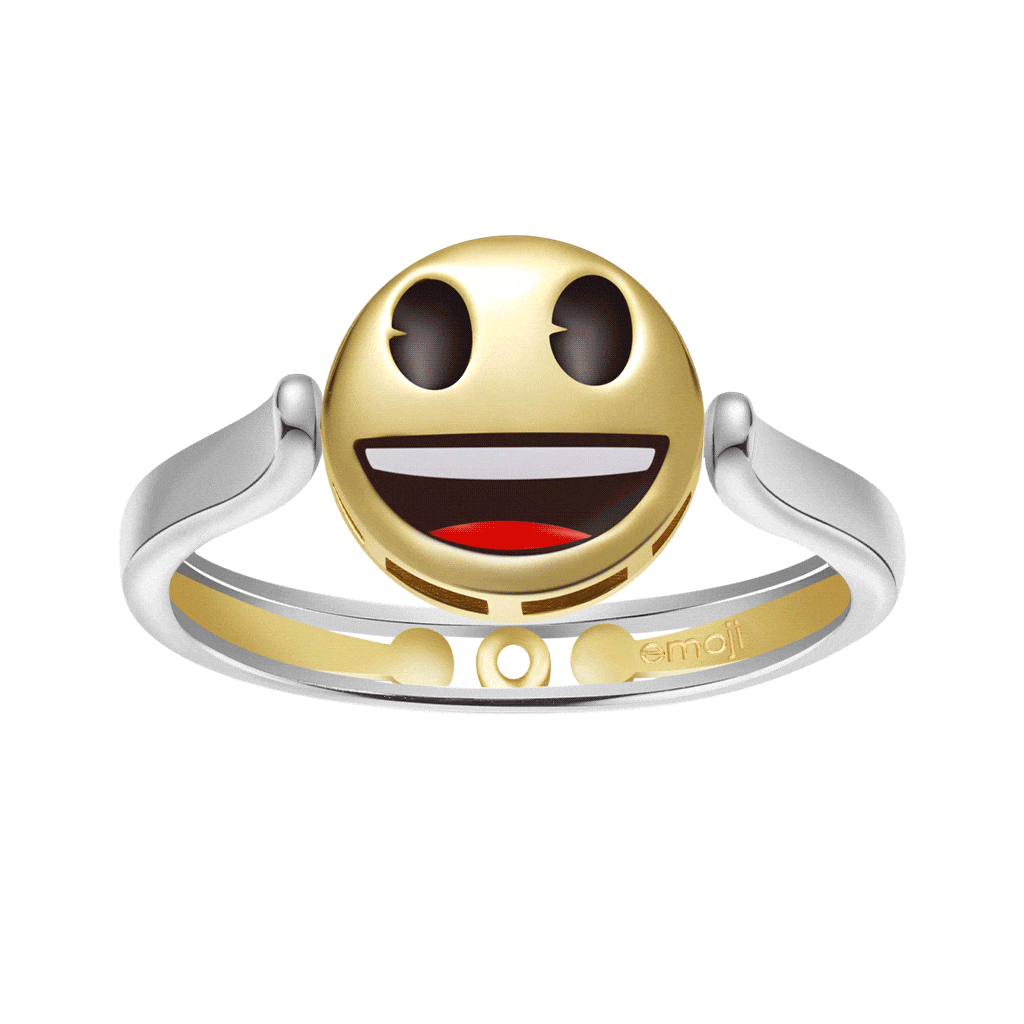 Gnoce emoji Smiling Face Reversible to Sad Face Ring_1